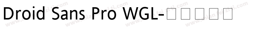 Droid Sans Pro WGL字体转换